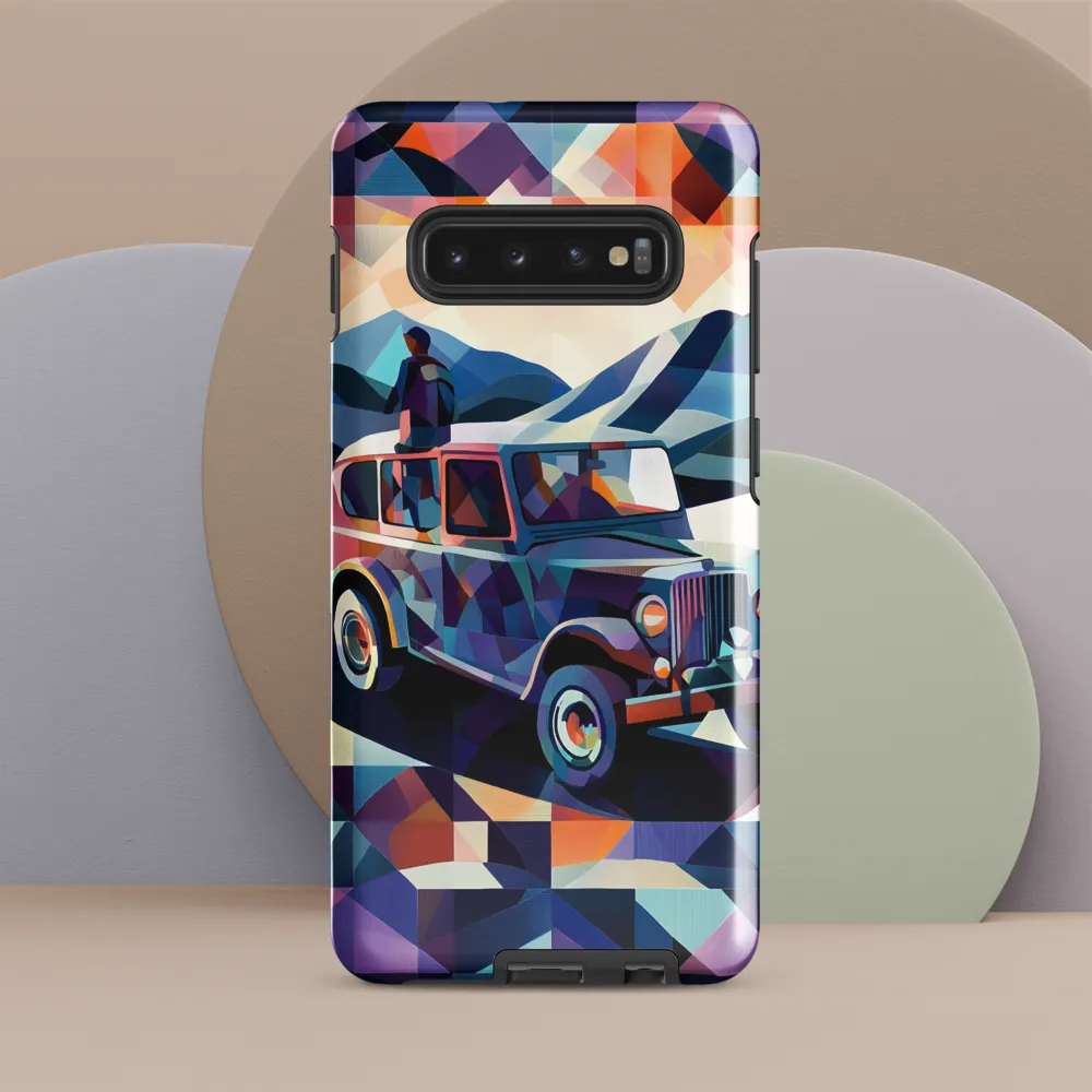 Journey Through Geometric Dreams | Phone Case |  S10 Plus | Tough Case | Glossy