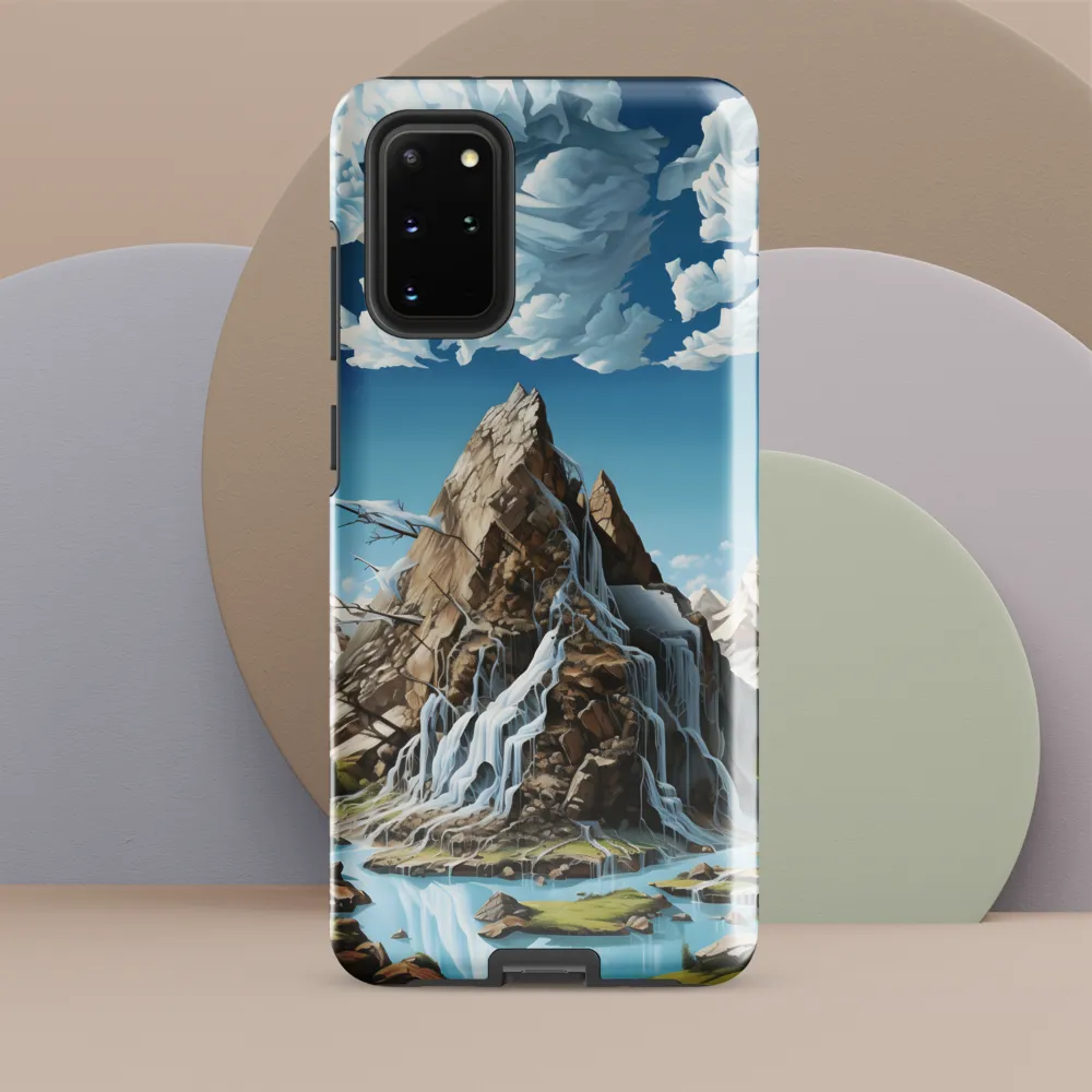 Majestic Cascade: A Mountain Masterpiece