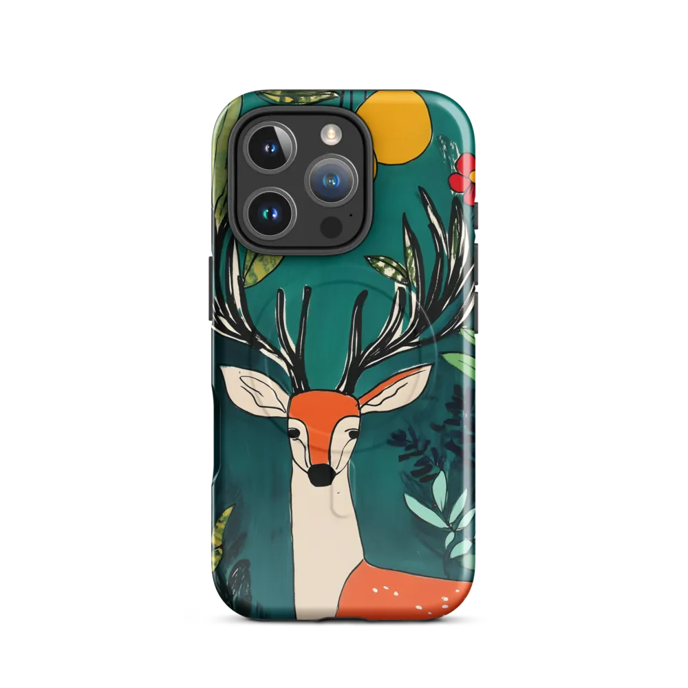 Nature's Embrace: The Majestic Deer | Phone Case |  16 Pro | MagSafe® Tough Case | Glossy