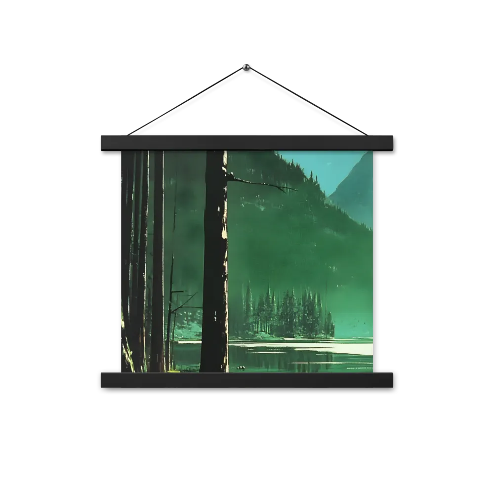 Reflections of Tranquility | Poster With Black Wood Hanger | 14″×14″