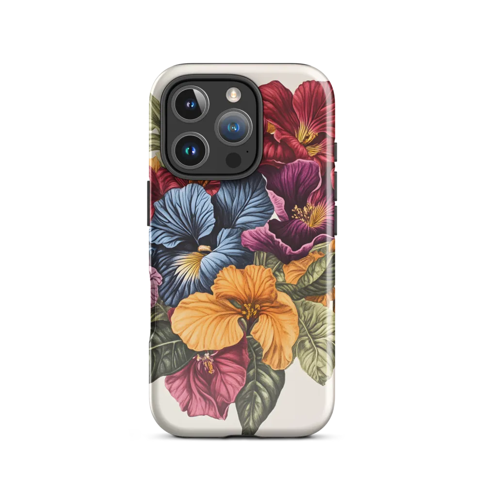 Floral Symphony in Color | Phone Case |  16 Pro | Tough Case | Glossy