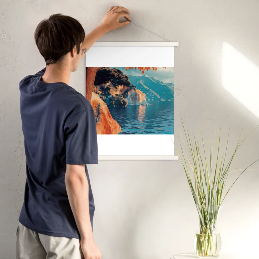 Elysian Waterscape | Poster With White Wood Hanger | 18″×24″