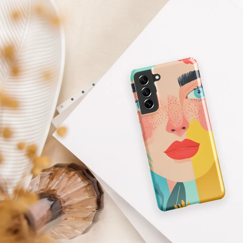 Floral Serenity: A Modern Portrait
