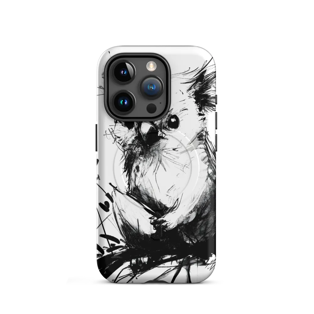 Whimsical Koala in Ink | Phone Case |  15 Pro | MagSafe® Tough Case | Matte