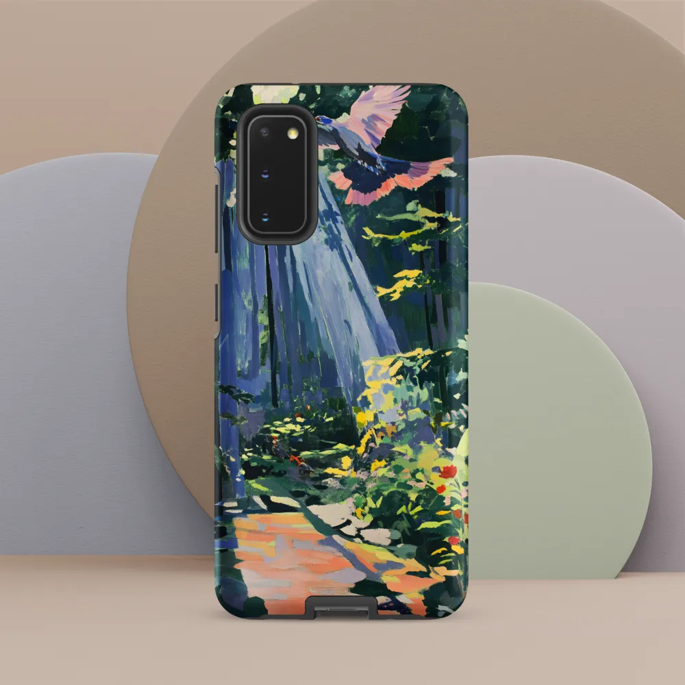 Flight of Light: A Serene Forest | Phone Case |  S20 | Tough Case | Matte