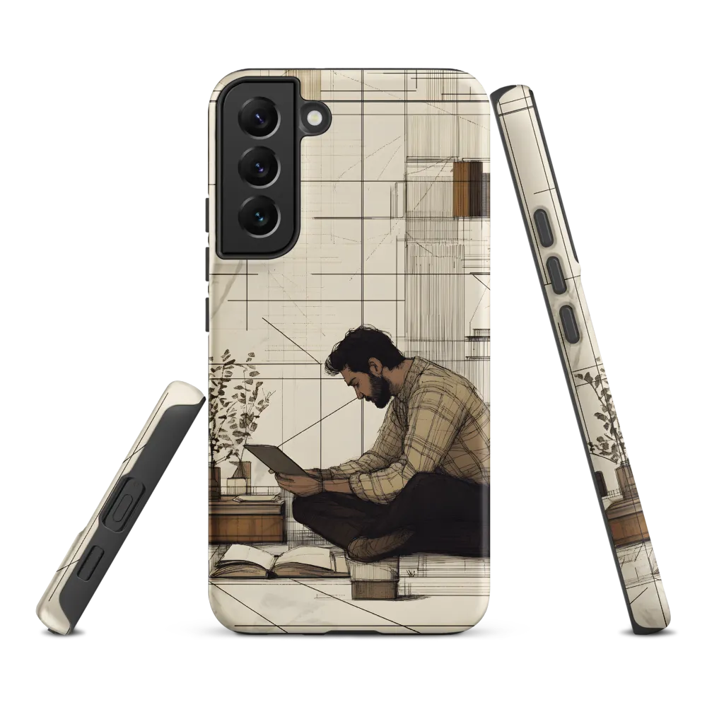 Quiet Reflections in Line | Phone Case |  S22 Plus | Tough Case | Matte