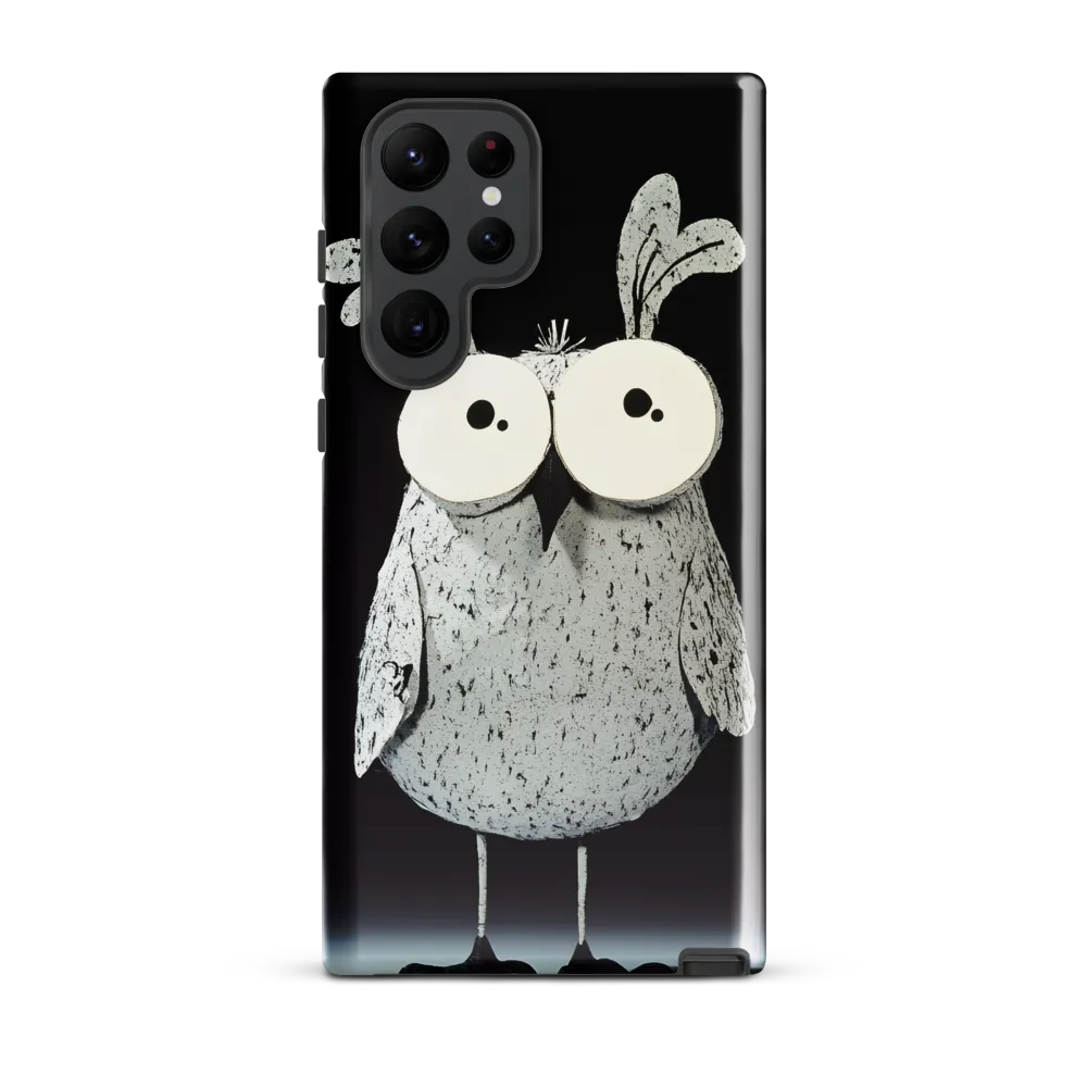 Whimsical Owl in Paper Cutout | Phone Case |  S22 Ultra | Tough Case | Glossy