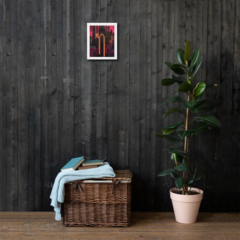 Urban Reverie | Canvas with White Frame | 8″×10″