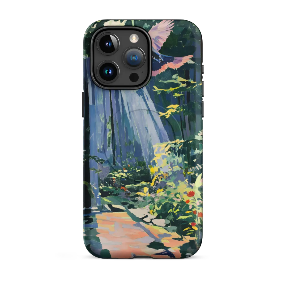 Flight of Light: A Serene Forest | Phone Case |  15 Pro Max | MagSafe® Tough Case | Matte