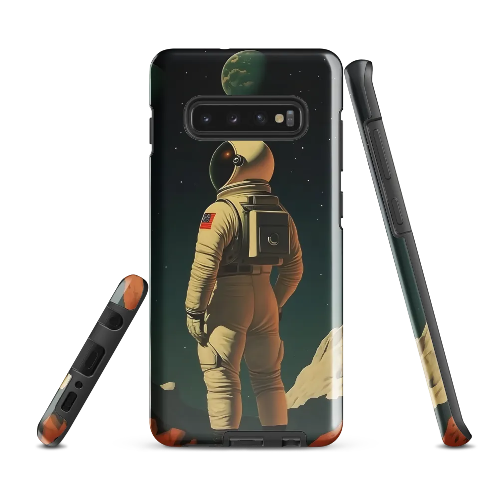 Beyond the Horizon: An Astronaut's Journey | Phone Case |  S10 Plus | Tough Case | Glossy