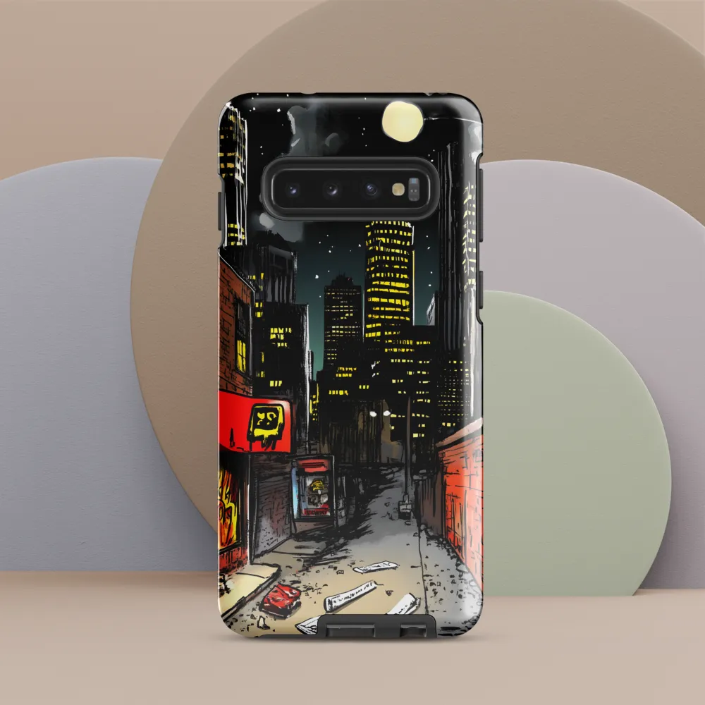 Nocturnal Cityscape: The Hidden Alley | Phone Case |  S10 | Tough Case | Glossy