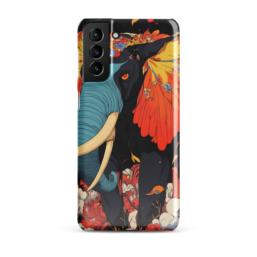 Majesty of the Floral Elephant | Phone Case |  S21 Plus | Snap Case | Glossy