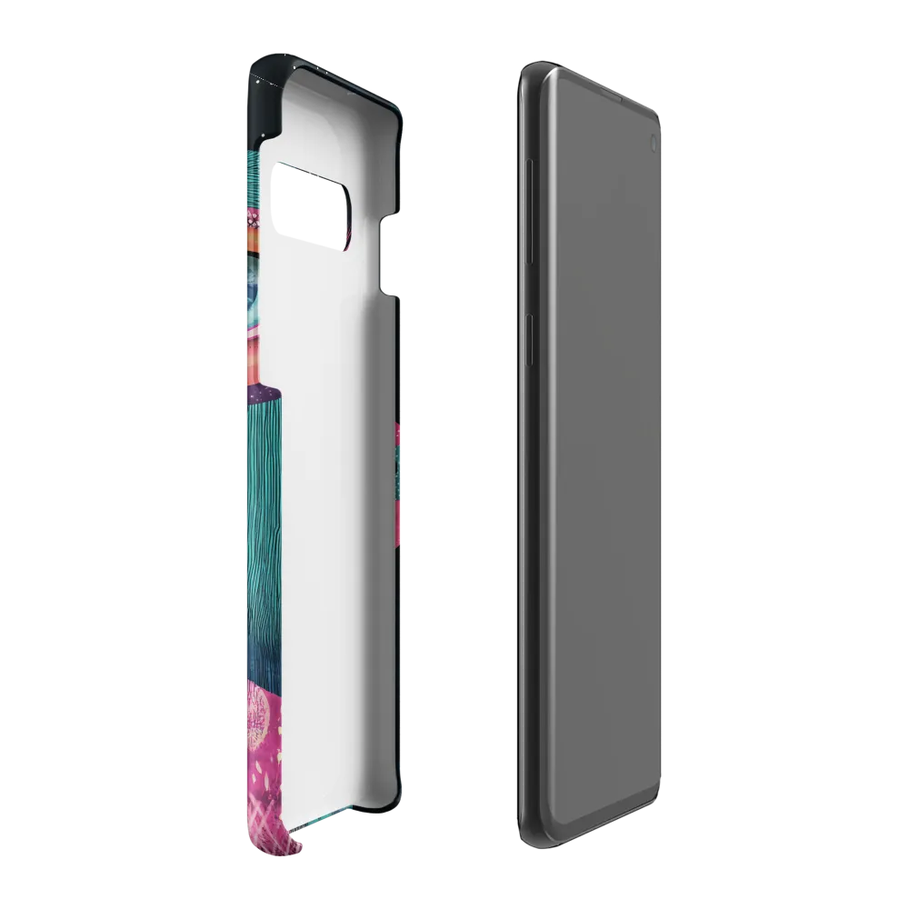 Whimsical Vulture: A Dance of Colors | Phone Case |  S10 Plus | Snap Case | Matte