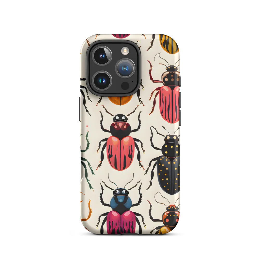 Beetle Mosaic: A Colorful Exploration of Insects | Phone Case