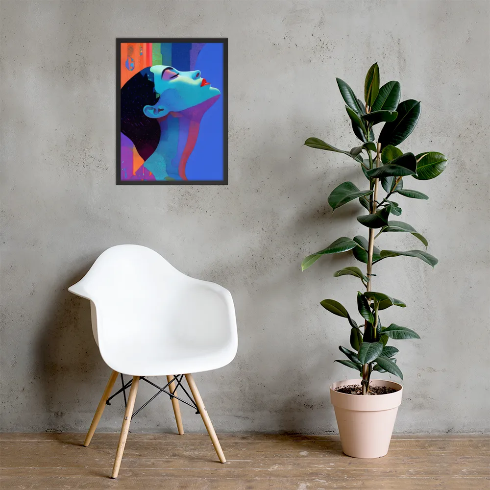 Ethereal Reverie | Poster with Black Frame | 18″×24″