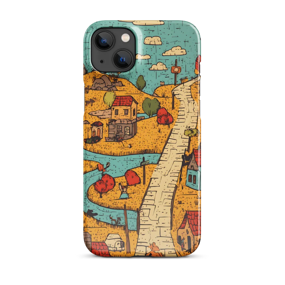 Whimsical Village Landscape
