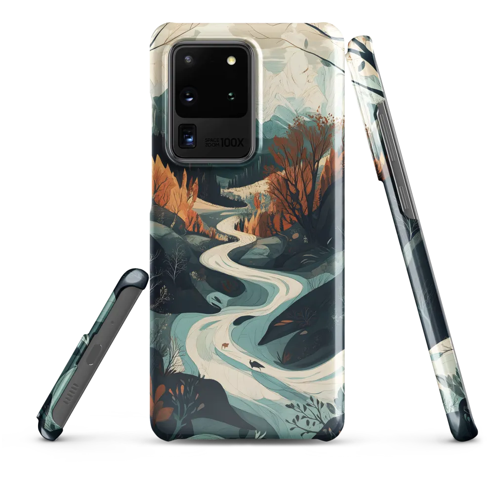 Winding Serenity: A Digital Landscape