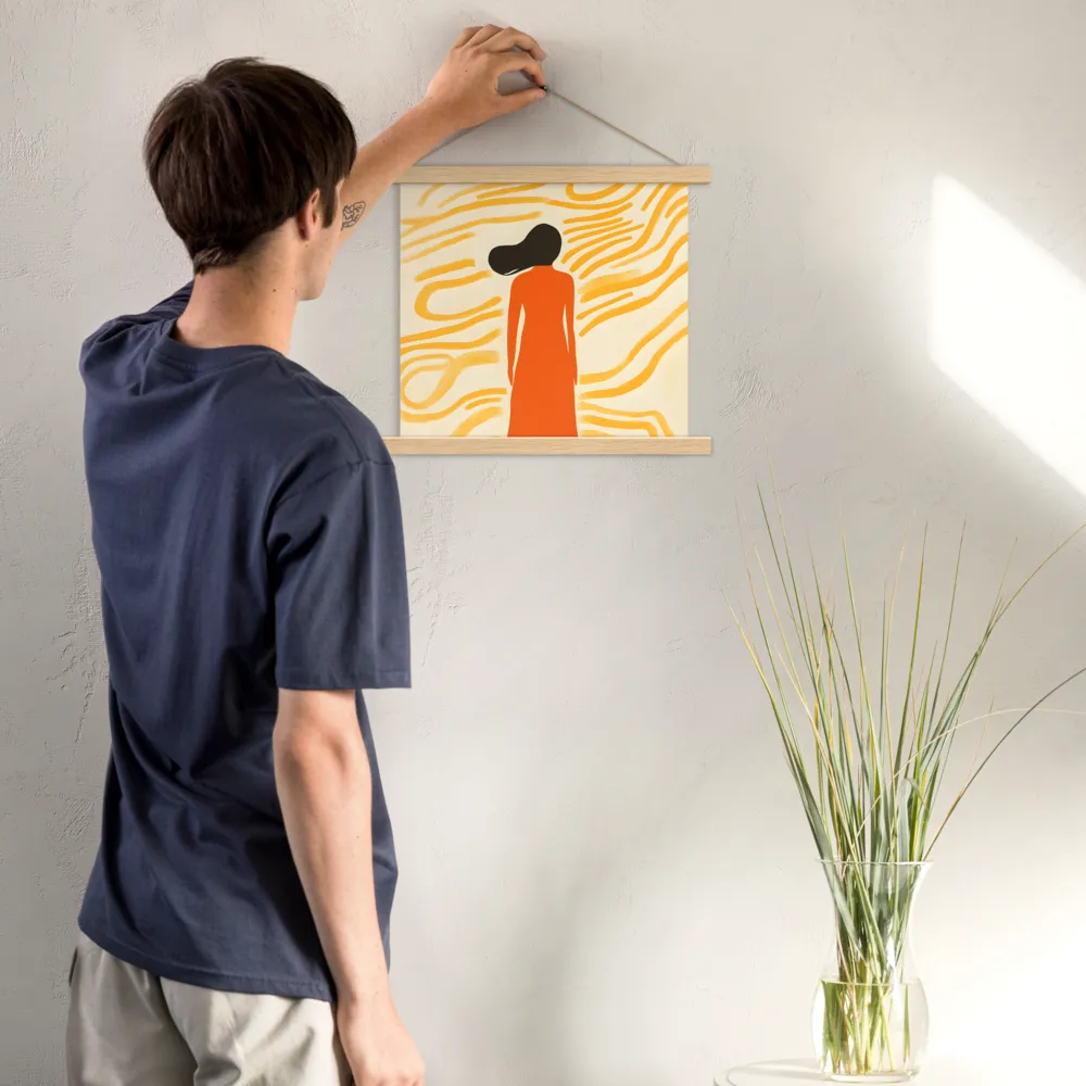 Connection to Serenity | Poster With Oak Wood Hanger | 14″×14″