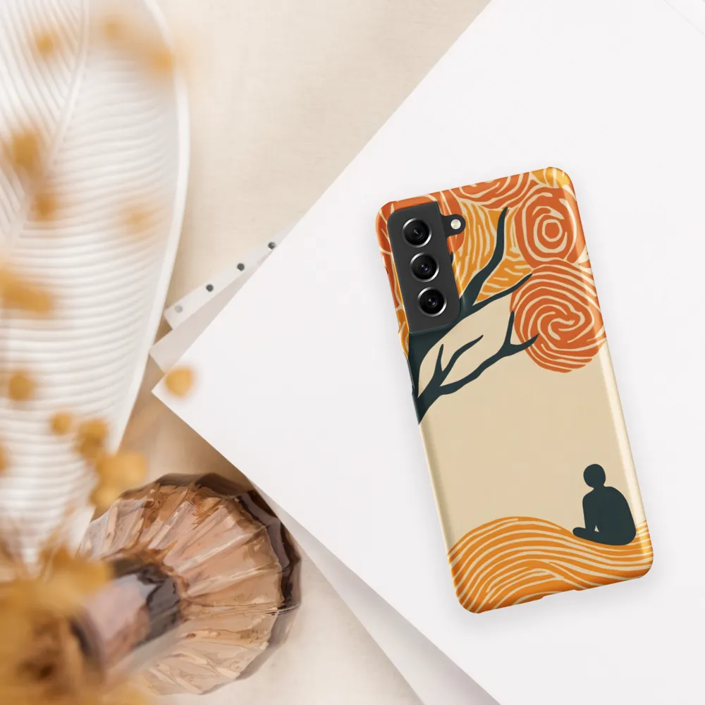 Silent Reflections under Swirling Leaves | Phone Case |  S21 | Snap Case | Matte