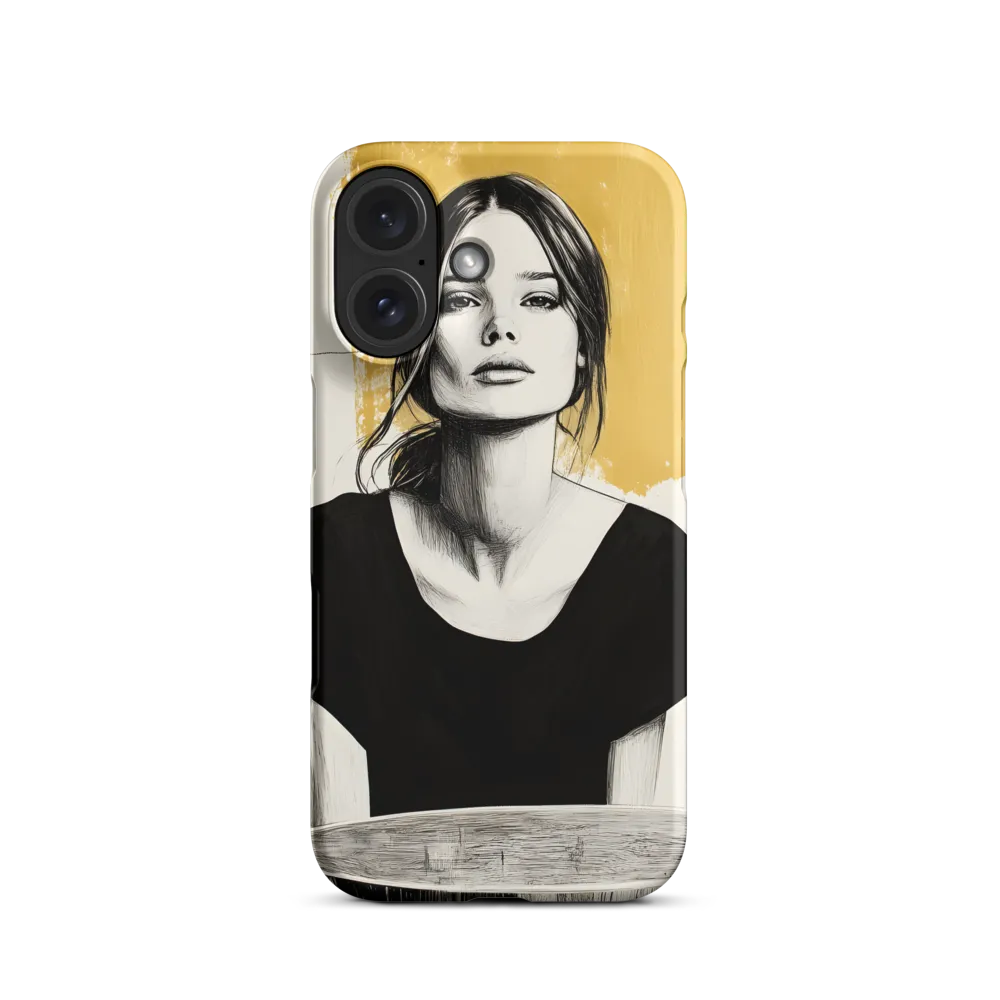 Golden Serenity: A Minimalist Portrait