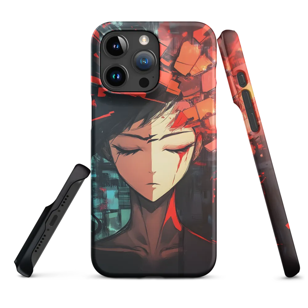 Fragmented Mind: The Silent Struggle | Phone Case |  15 Pro Max | Snap Case | Matte