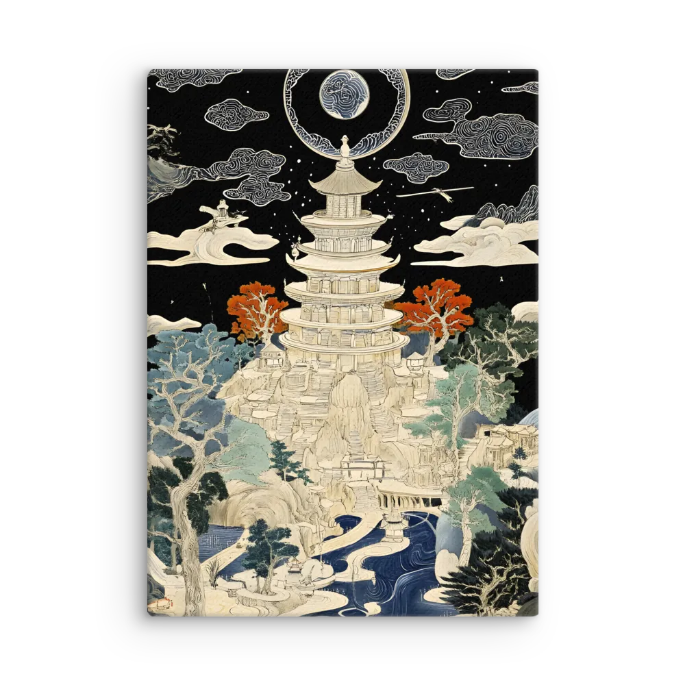 Whispers of the Pagoda | Thin Canvas | 20″×28″
