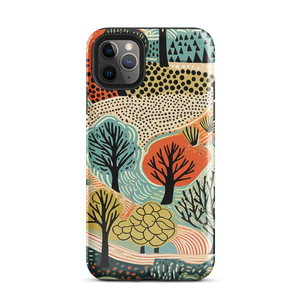 Whimsical Forest Patterns | Phone Case |  11 Pro Max | Tough Case | Glossy