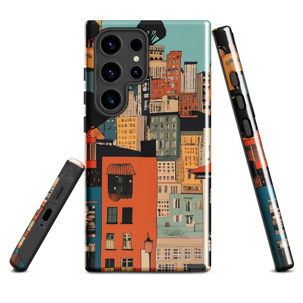 Urban Fusion: A Colorful Cityscape