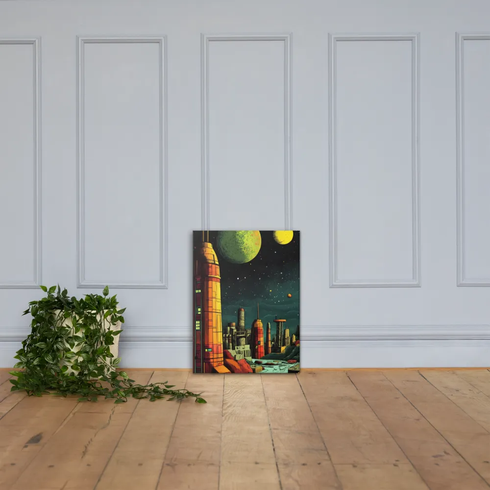 Cosmic Cityscape | Canvas | 18″×24″