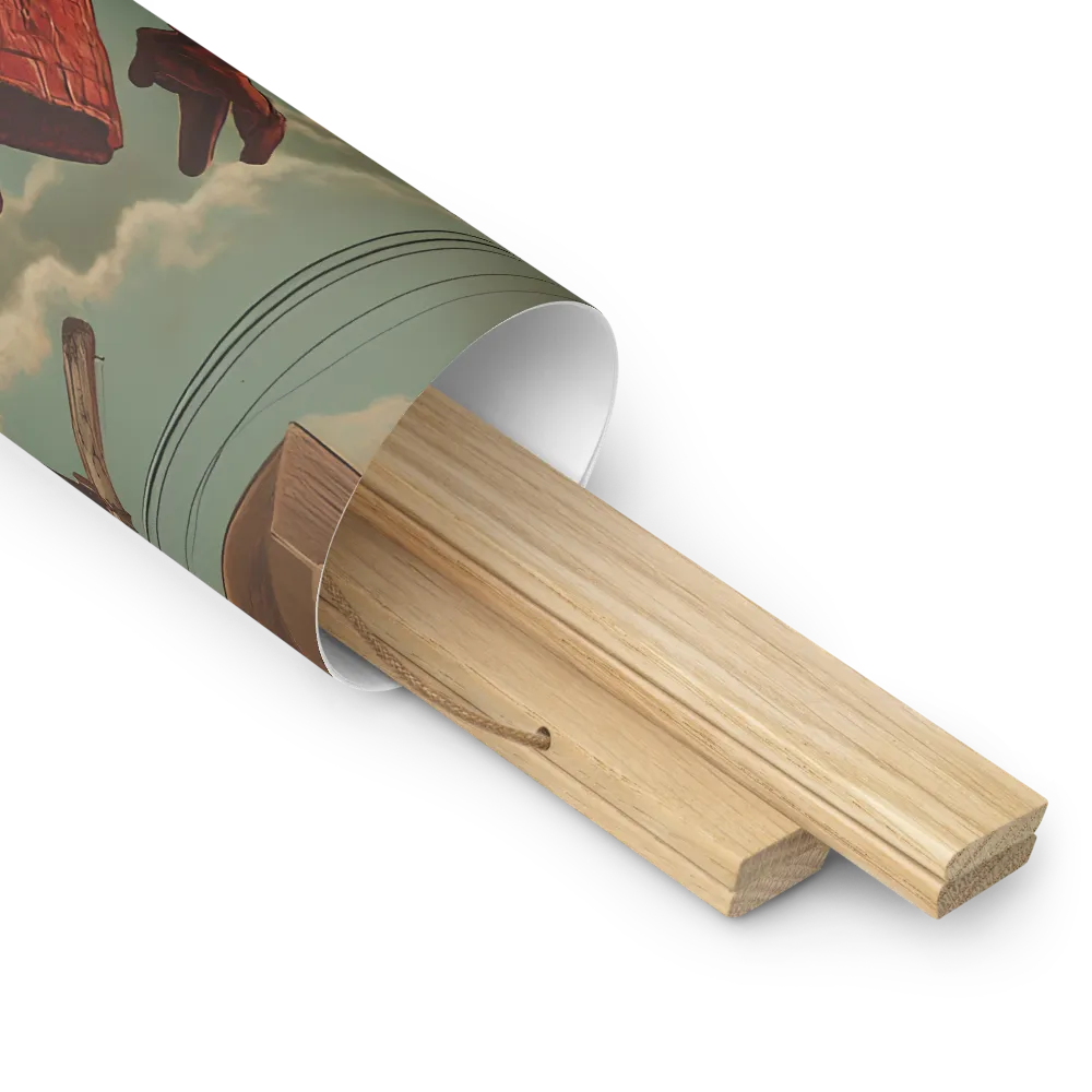 Flight of the Urban Dreamer | Poster With Oak Wood Hanger | 18″×18″