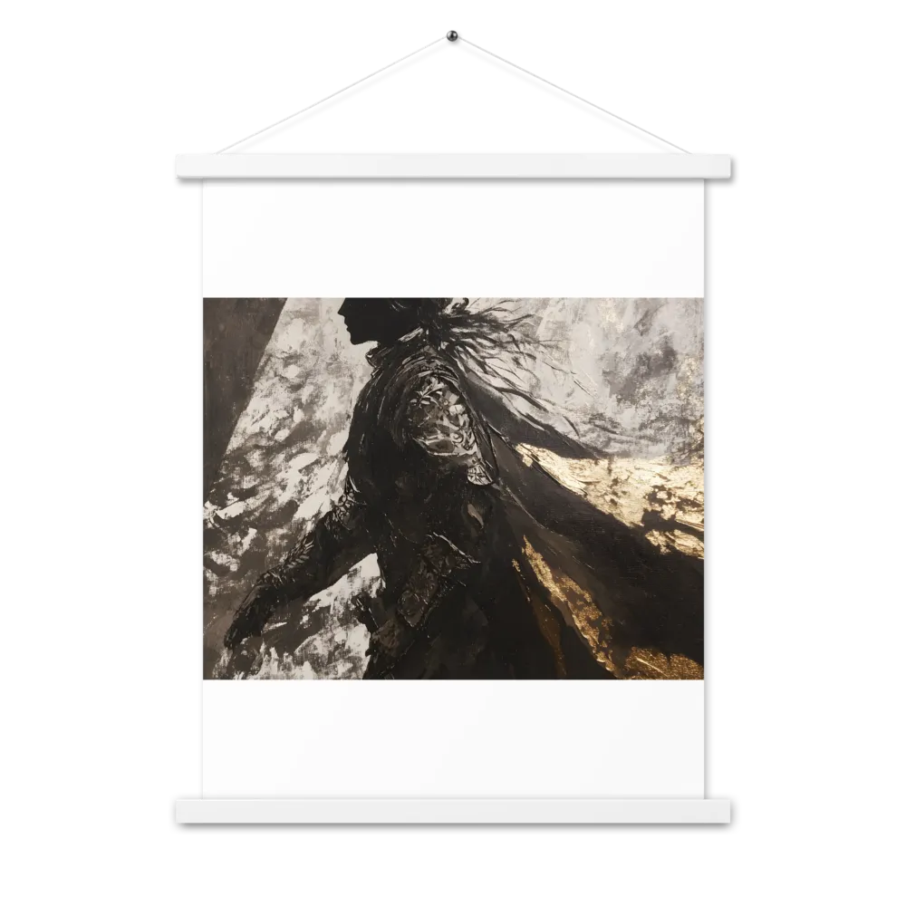 The Silhouette of Valor | Poster With White Wood Hanger | 18″×24″