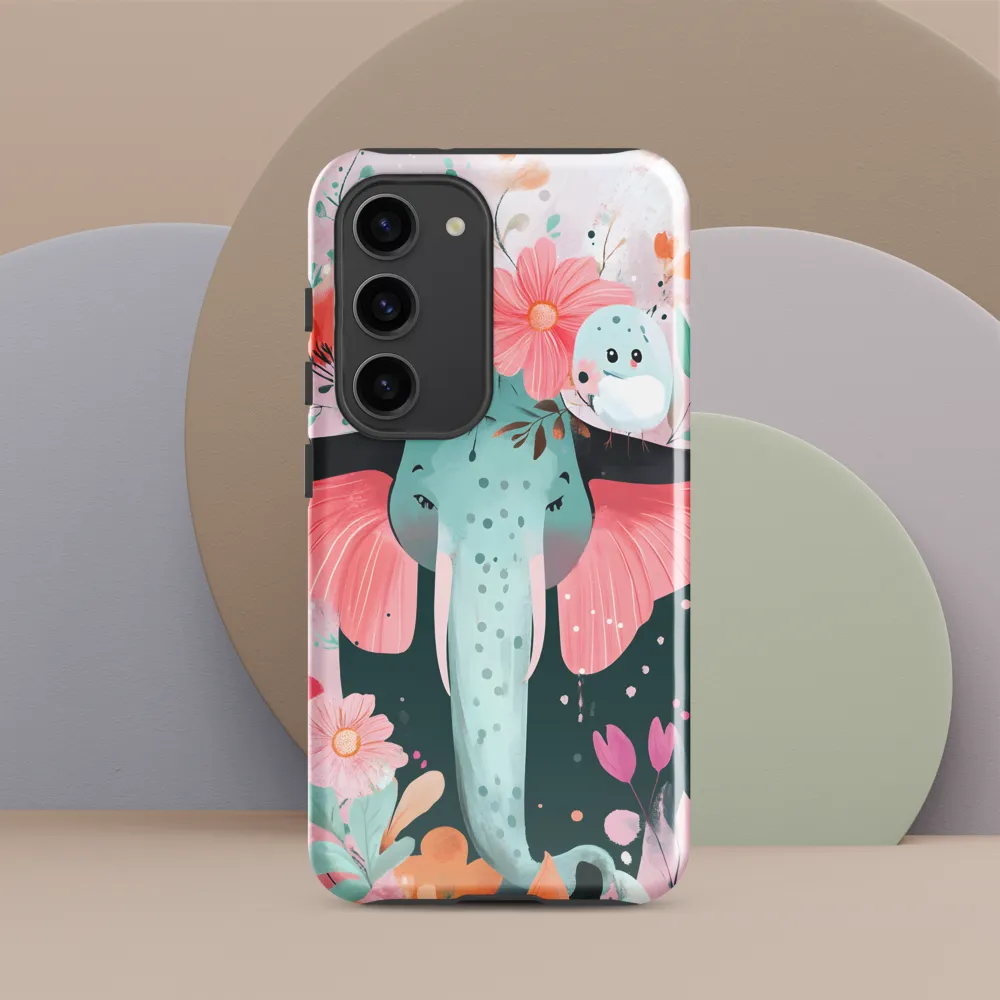 Whimsical Elephant in Bloom