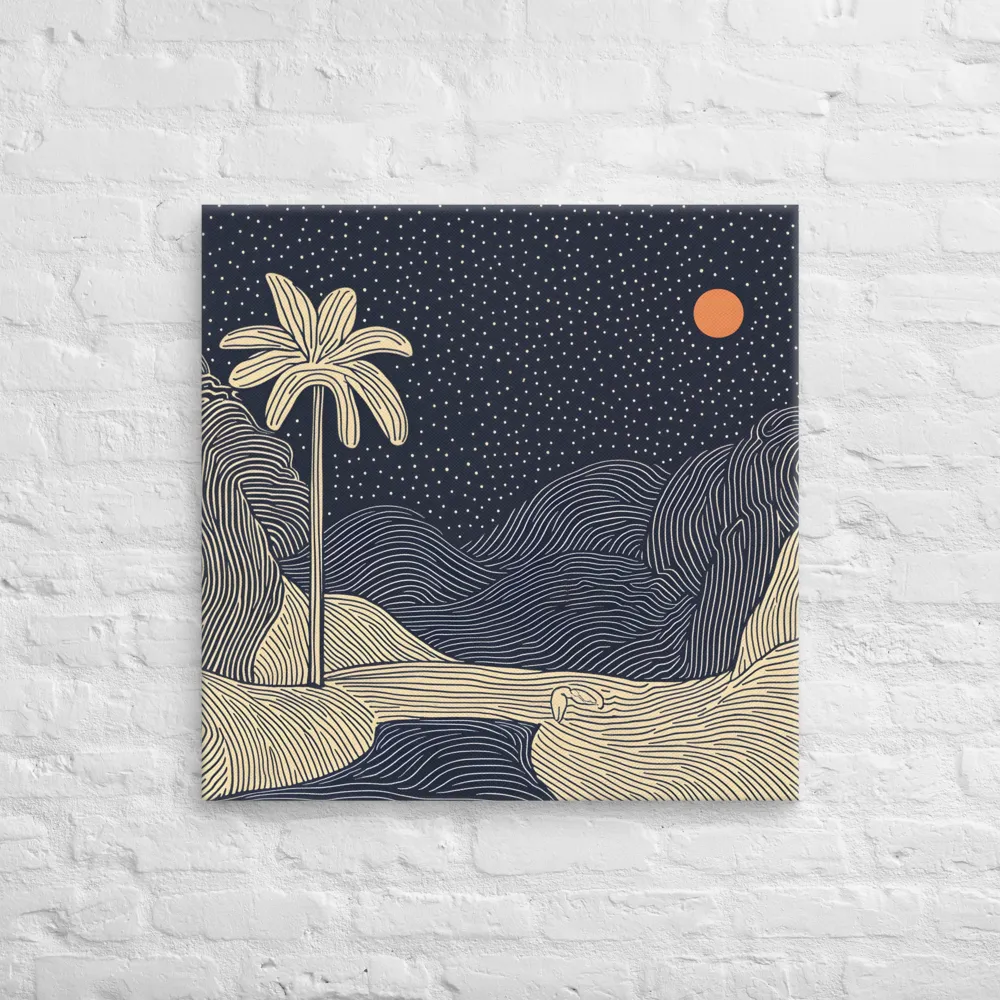 Serenity Under Stars | Canvas | 28″×28″