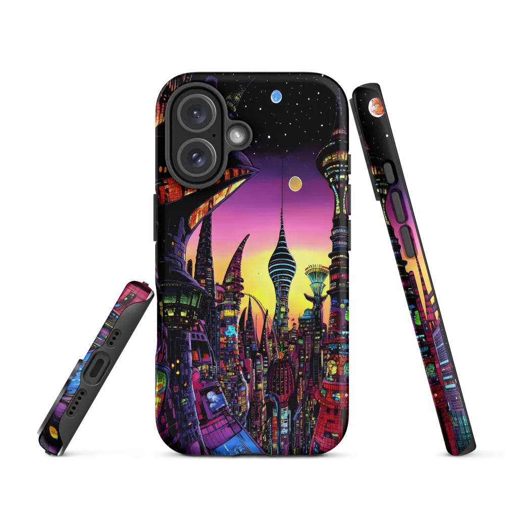 Futuristic Cityscape at Dusk | Phone Case