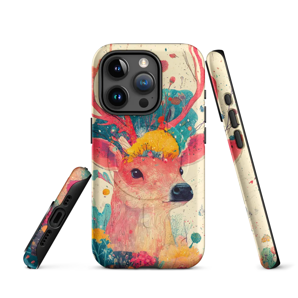 Whimsical Harmony: A Deer in Bloom