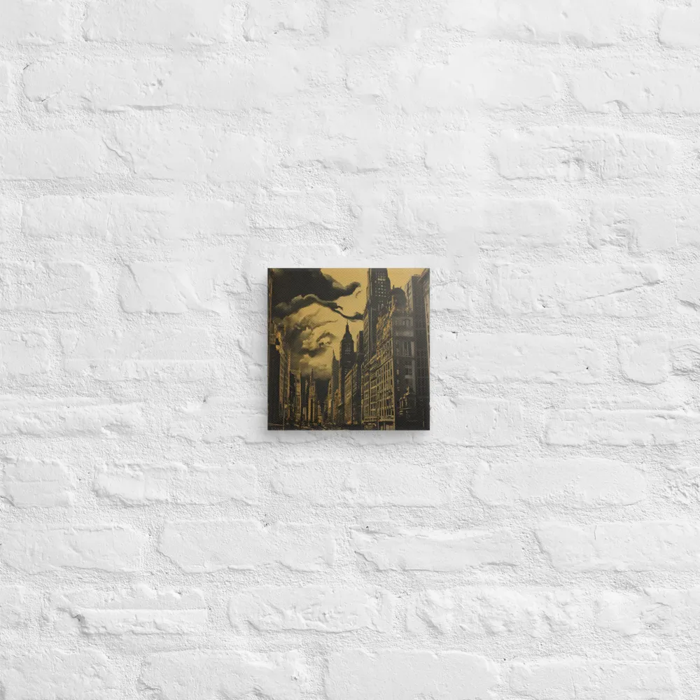 Echoes of a Forgotten Skyline | Canvas | 8″×8″
