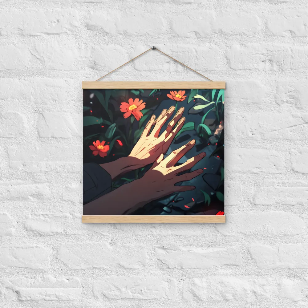 Whispers of Nature | Poster With Oak Wood Hanger | 16″×16″