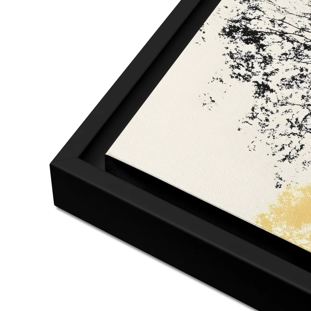 Whispers of Solitude | Canvas with Black Frame | 16″×16″