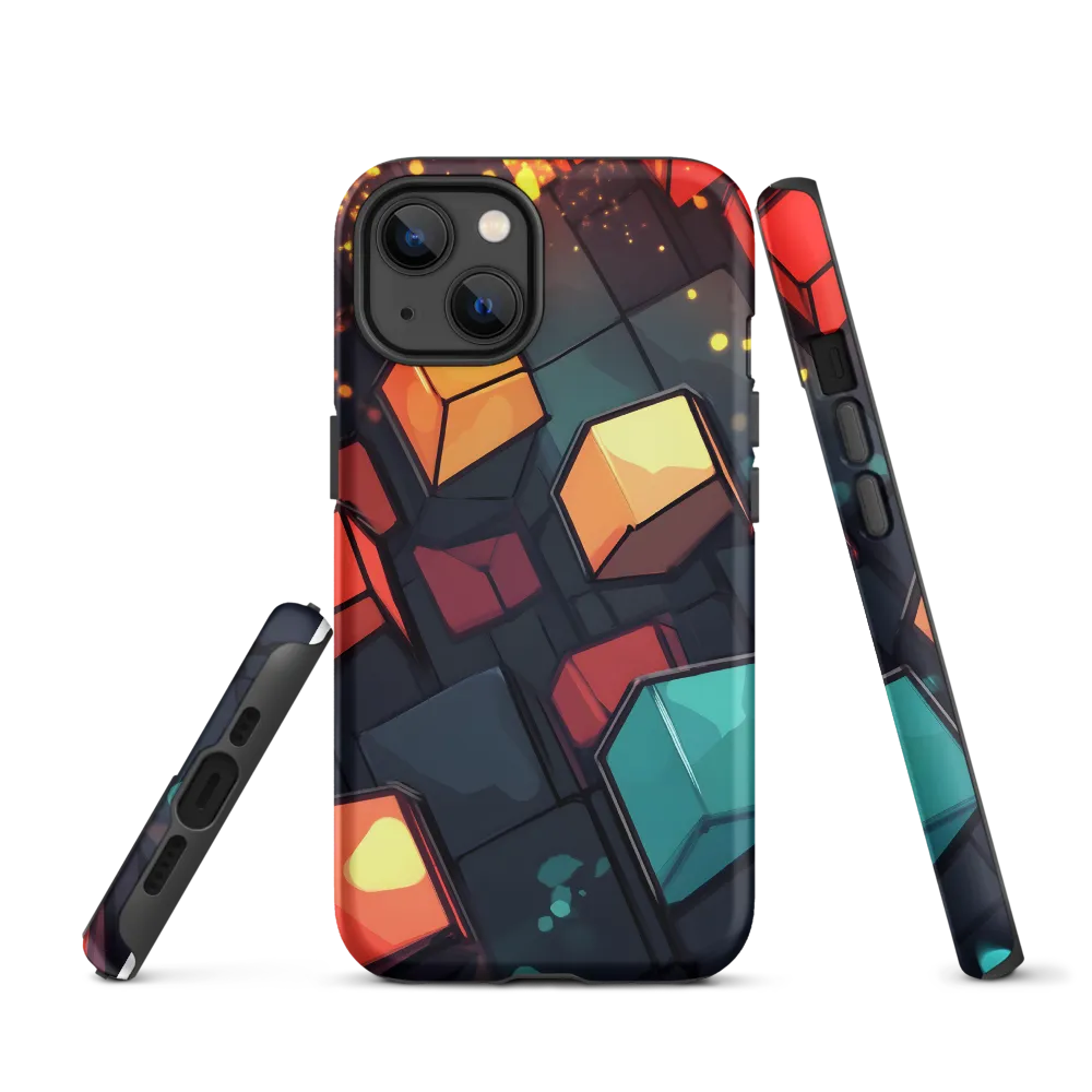 Illuminated Geometry | Phone Case |  13 | Tough Case | Matte
