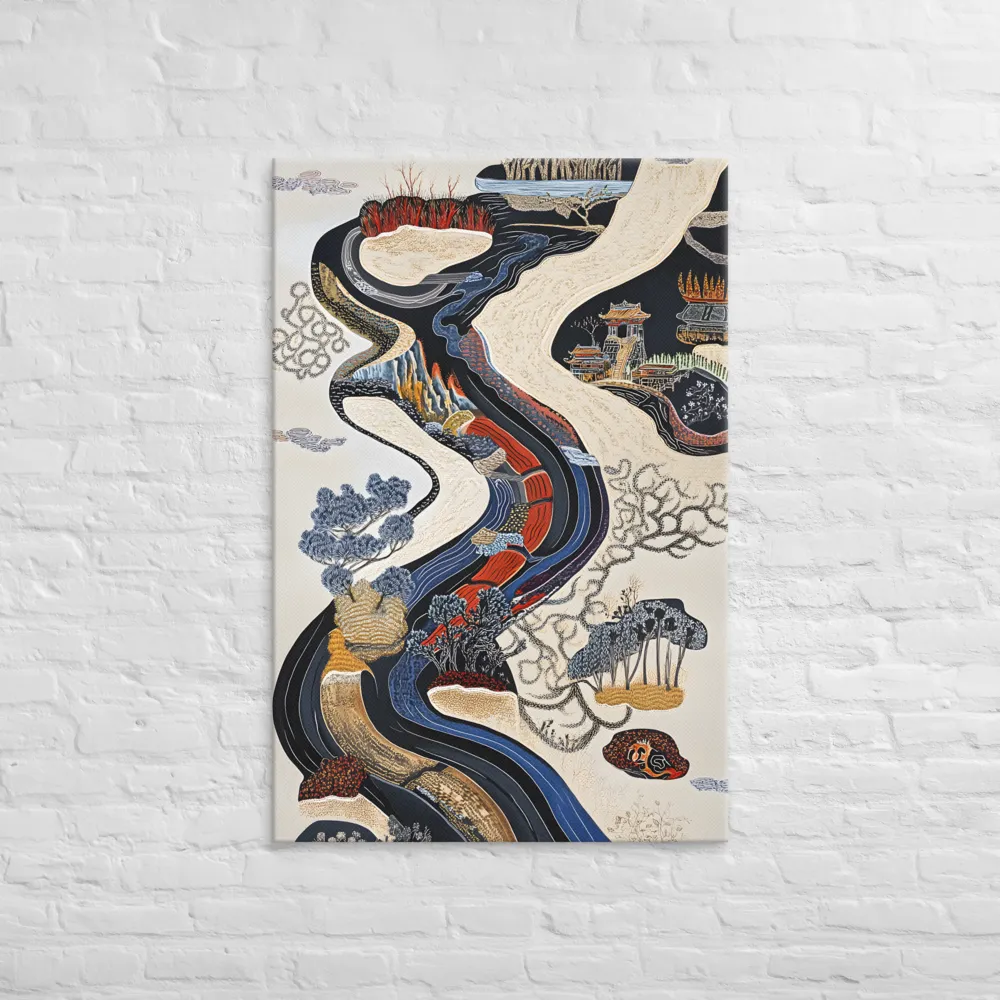 Flow of Tranquility | Canvas | 32″×48″