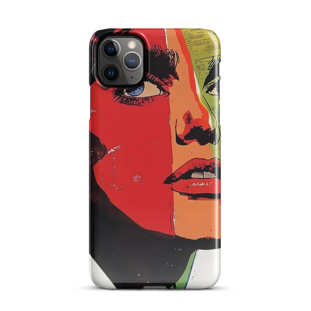 Vibrant Expressions: A Pop Art Portrait | Phone Case |  11 Pro Max | Snap Case | Glossy