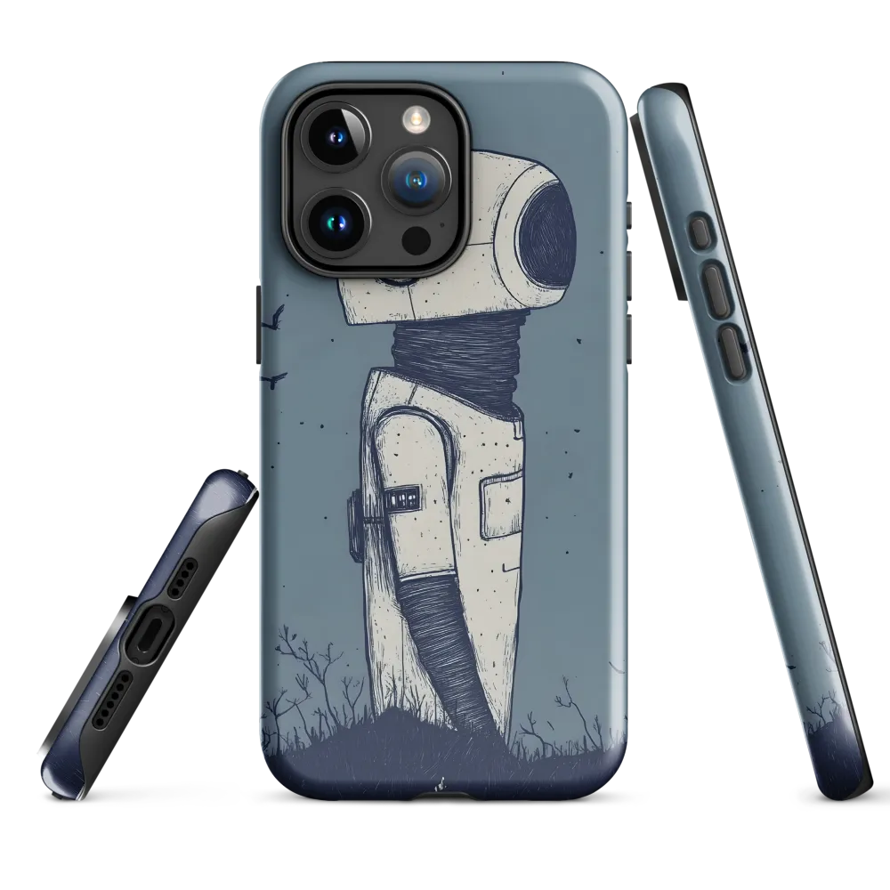 Contemplative Robot in a Barren Landscape