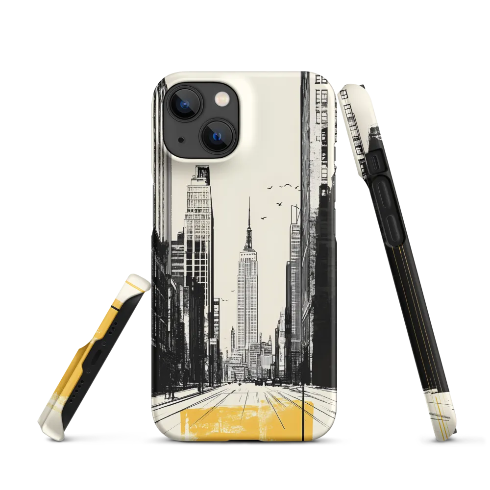Urban Serenity: Empire State Reflection | Phone Case |  14 | Snap Case | Matte