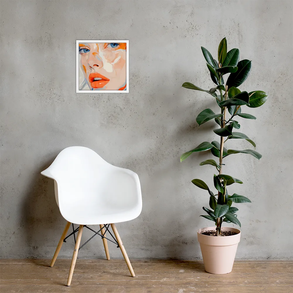 Ethereal Expressions | Poster with White Frame | 14″×14″