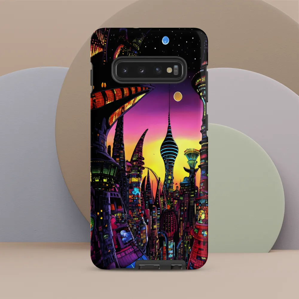 Futuristic Cityscape at Dusk