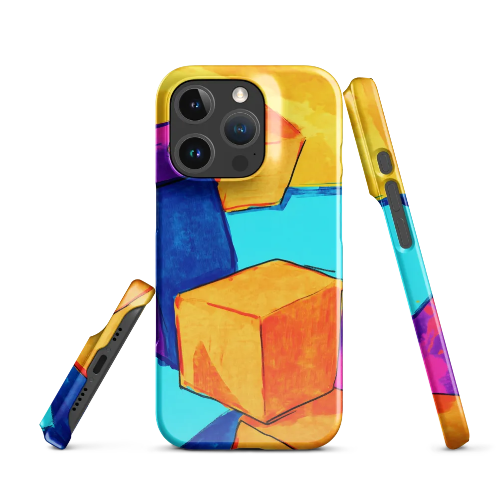Playful Cubes in Vibrant Harmony | Phone Case |  16 Pro | Snap Case | Glossy
