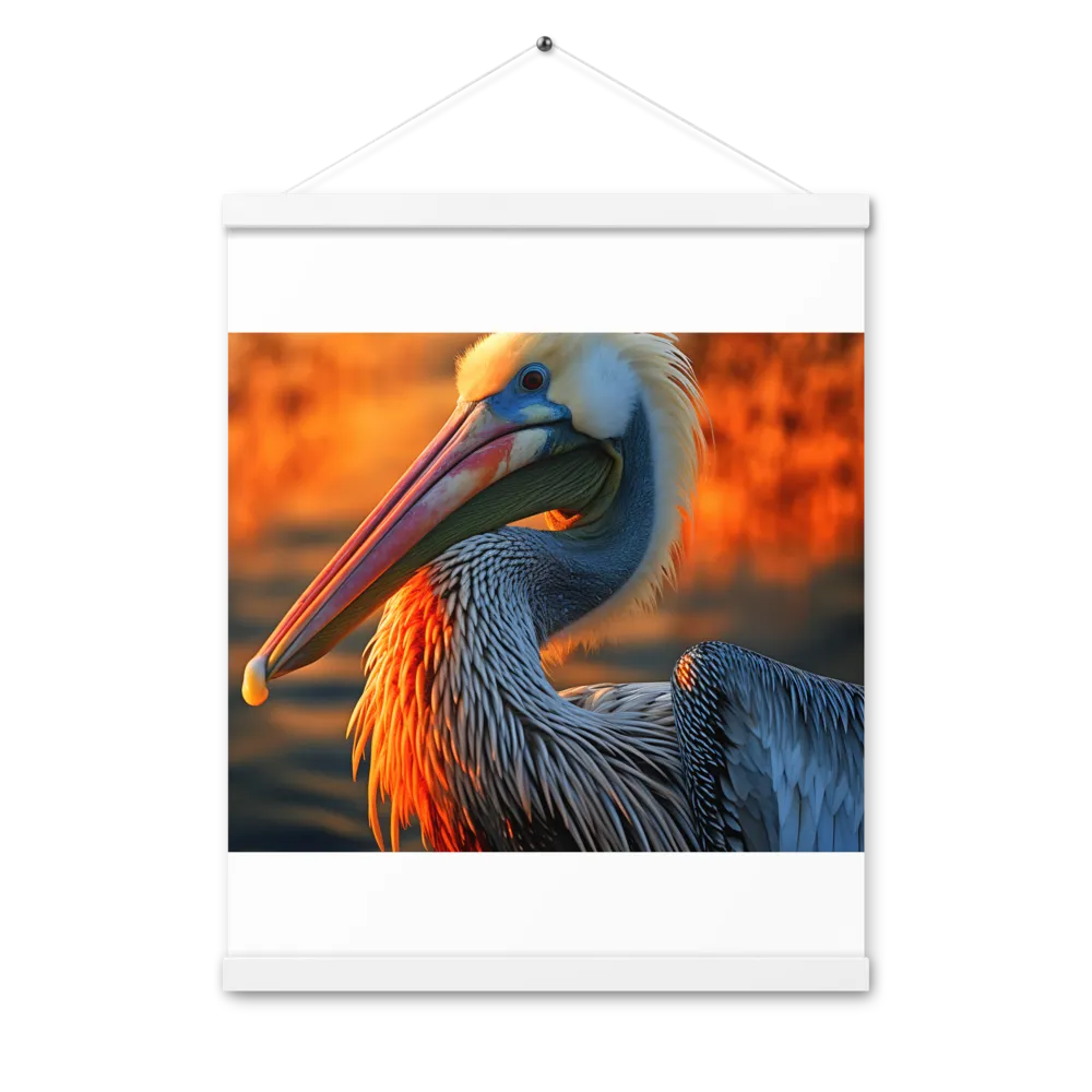 Elegance of the Pelican at Sunset