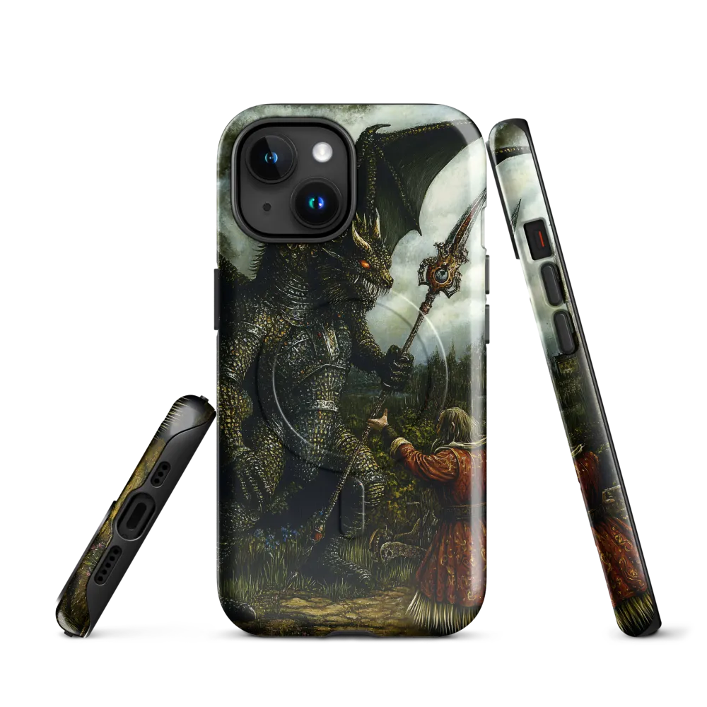 The Confrontation: Dragon vs. Wizard | Phone Case |  15 | MagSafe® Tough Case | Glossy
