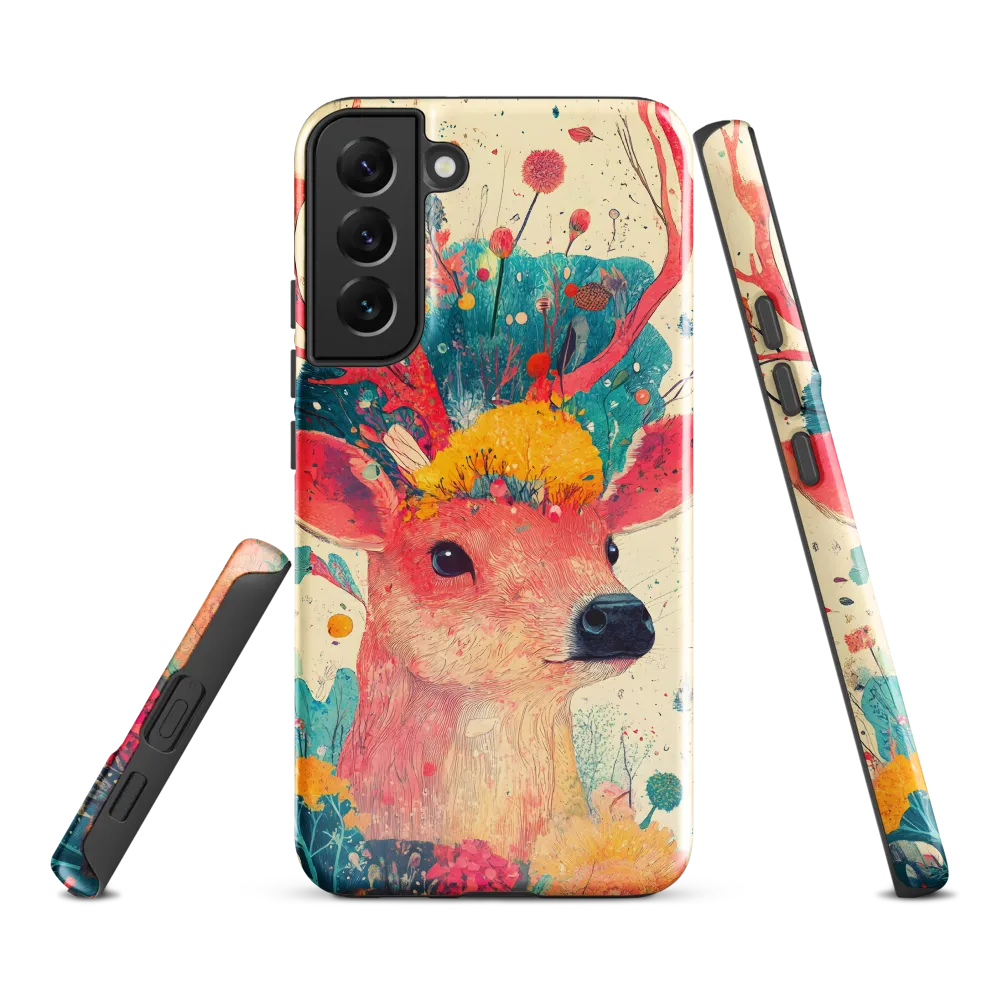 Whimsical Harmony: A Deer in Bloom