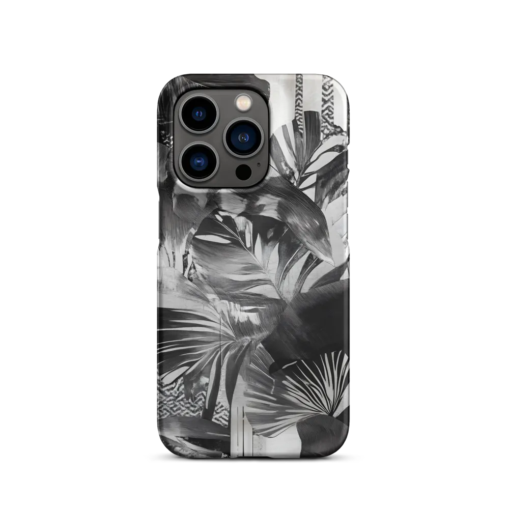 Monochrome Serenity in Tropical Foliage